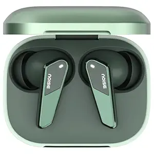Noise Buds N1 Pro in-Ear True Wireless Earbuds with Metallic Finish, ANC(Upto 30Db), 60H of Playtime, Dual Pairing, Instacharge(10 Min=200 Min), BT V5.3(Chrome Green)